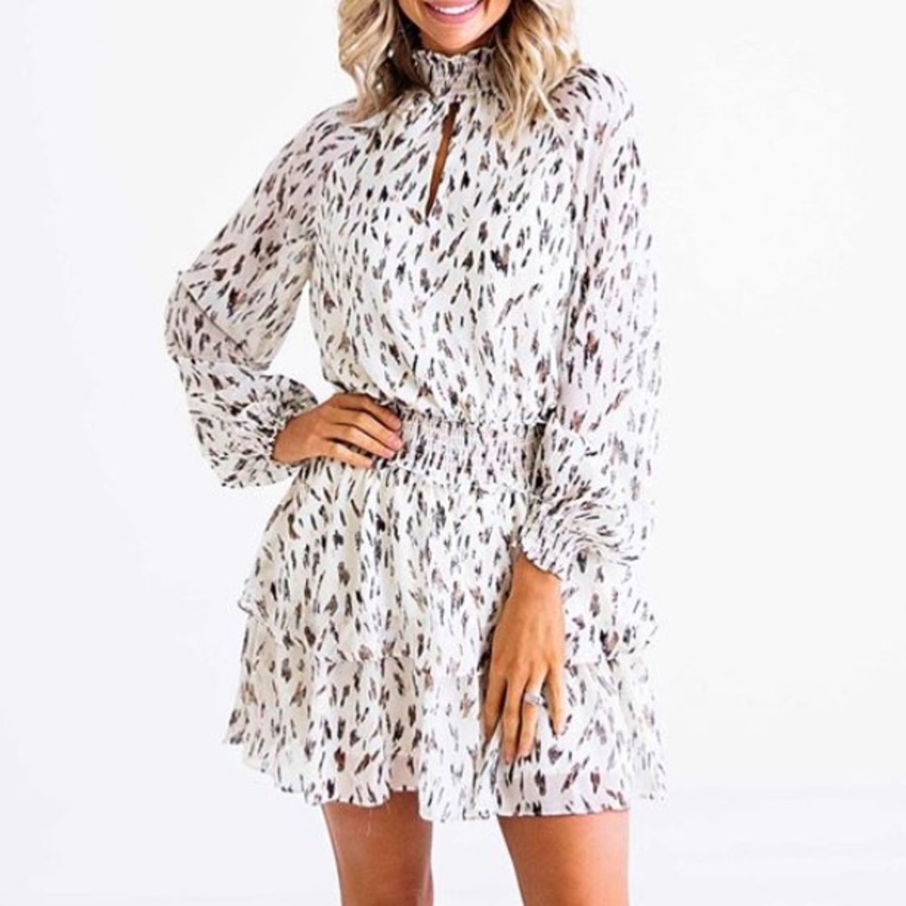 NWOT Karlie Metallic Dress